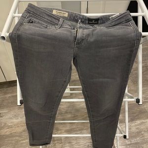 Women’s AG the legging ankle grey jeans
